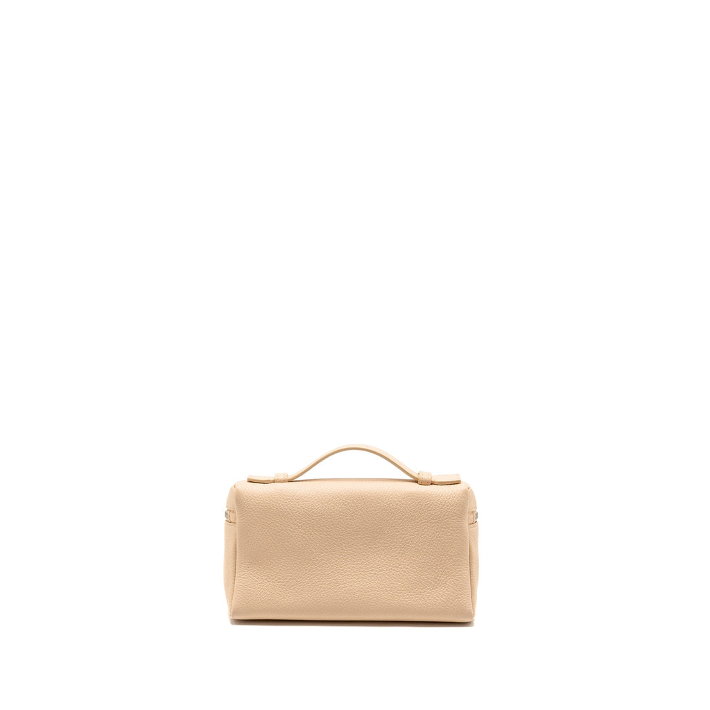 LORO PIANA EXTRA POCKET L19 GRAINED CALFSKIN LIGHT PINK SHW