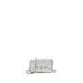 CHANEL MINI FLAP BELT BAG LAMBSKIN SILVER SHW