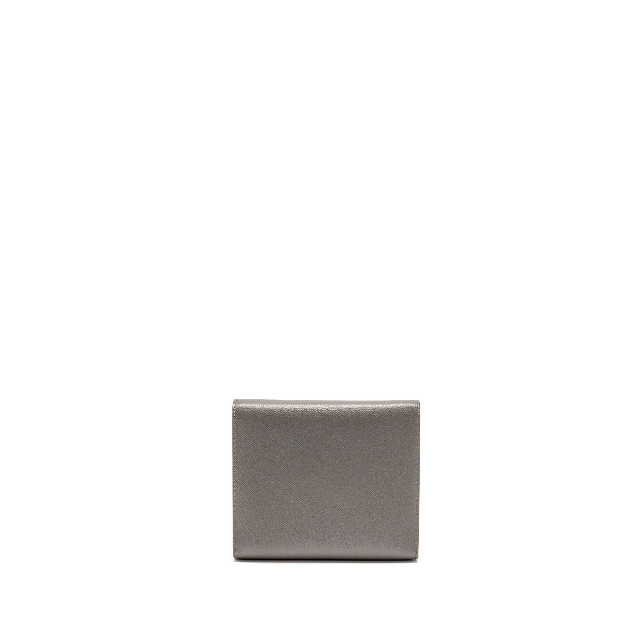 HERMES CLIC 16 WALLET EPSOM GRIS MEYER SHW
