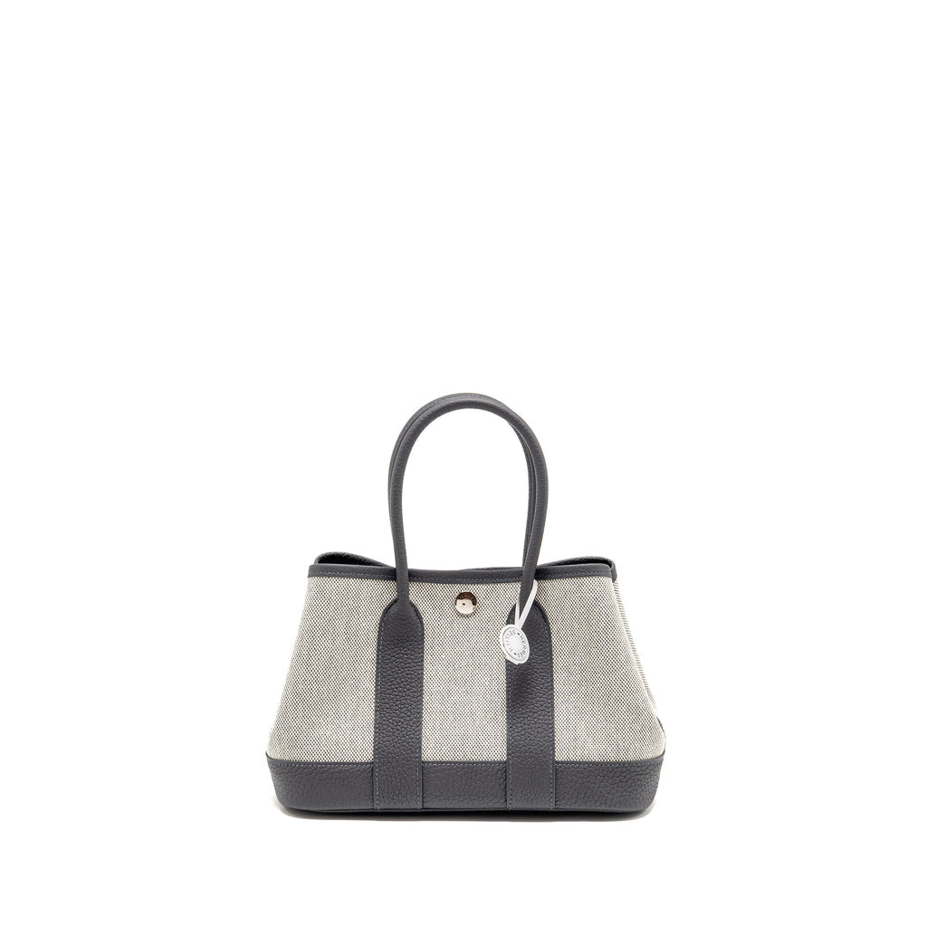 HERMES NEO GARDEN PARTY 23 CANVAS/NEGONDA ECRU/ARDOISE SHW