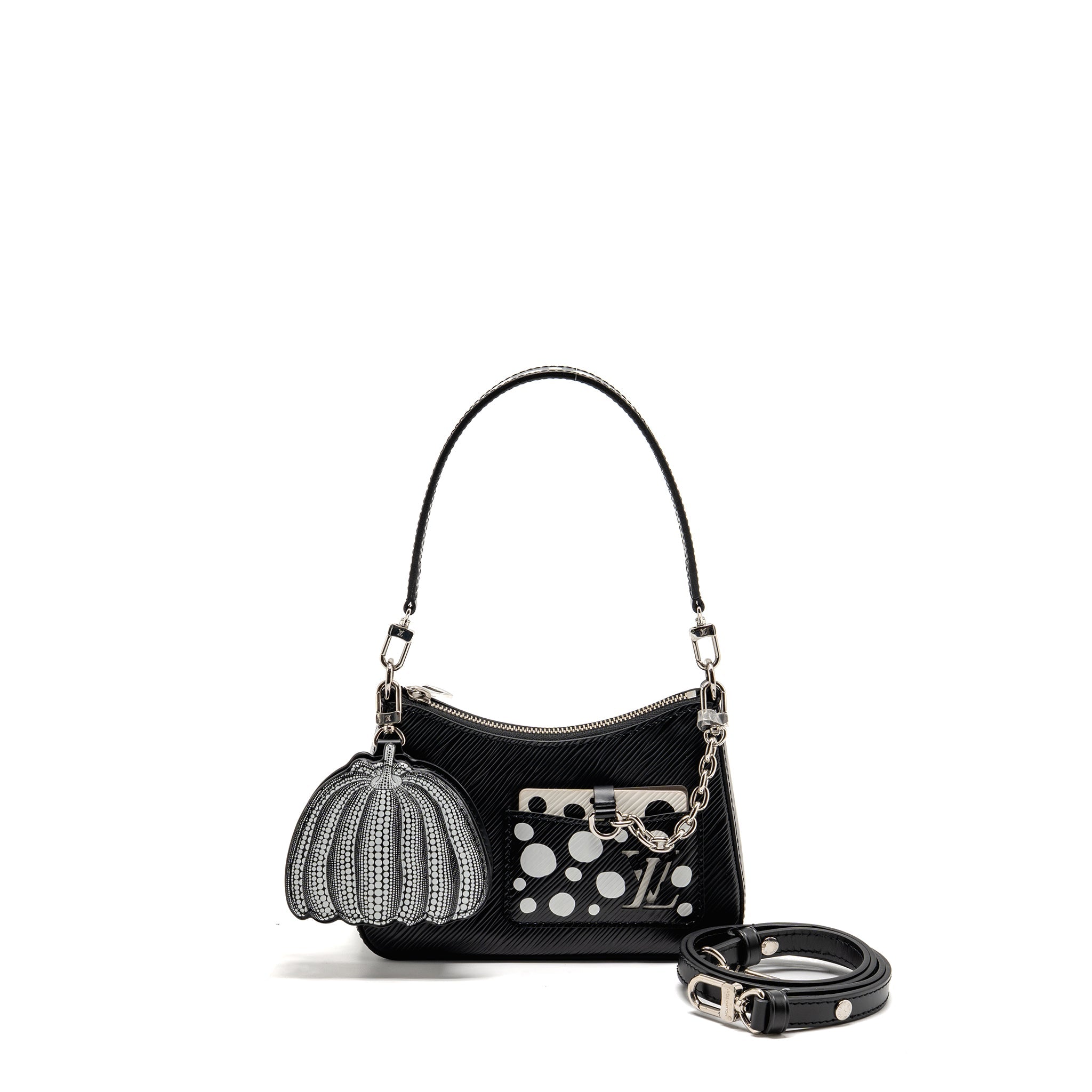 LOUIS VUITTON YAYOI KUSAMA MARELLINI EPI LEATHER BLACK SHW