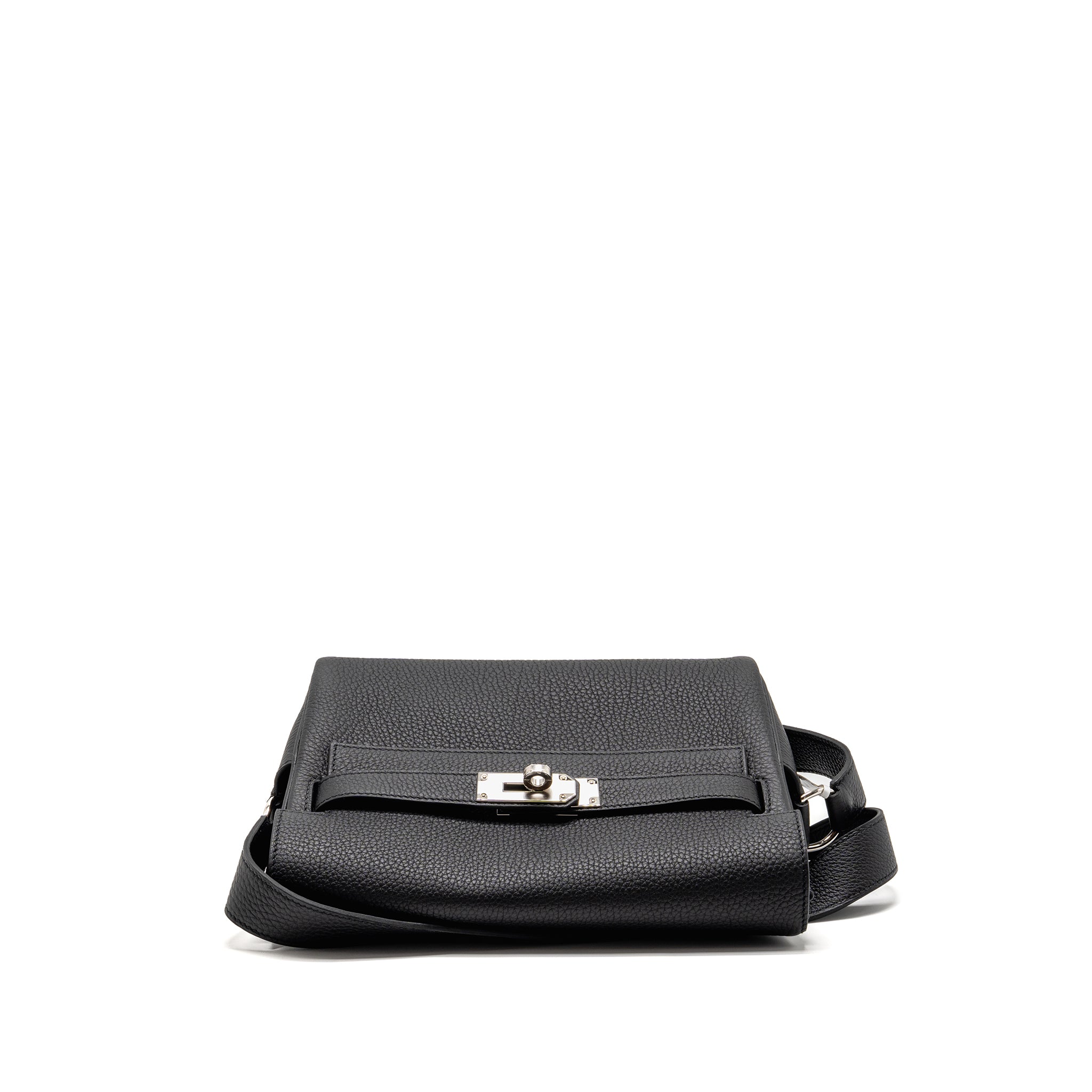 HERMES KELLY MESSENGER PM BAG TOGO BLACK SHW