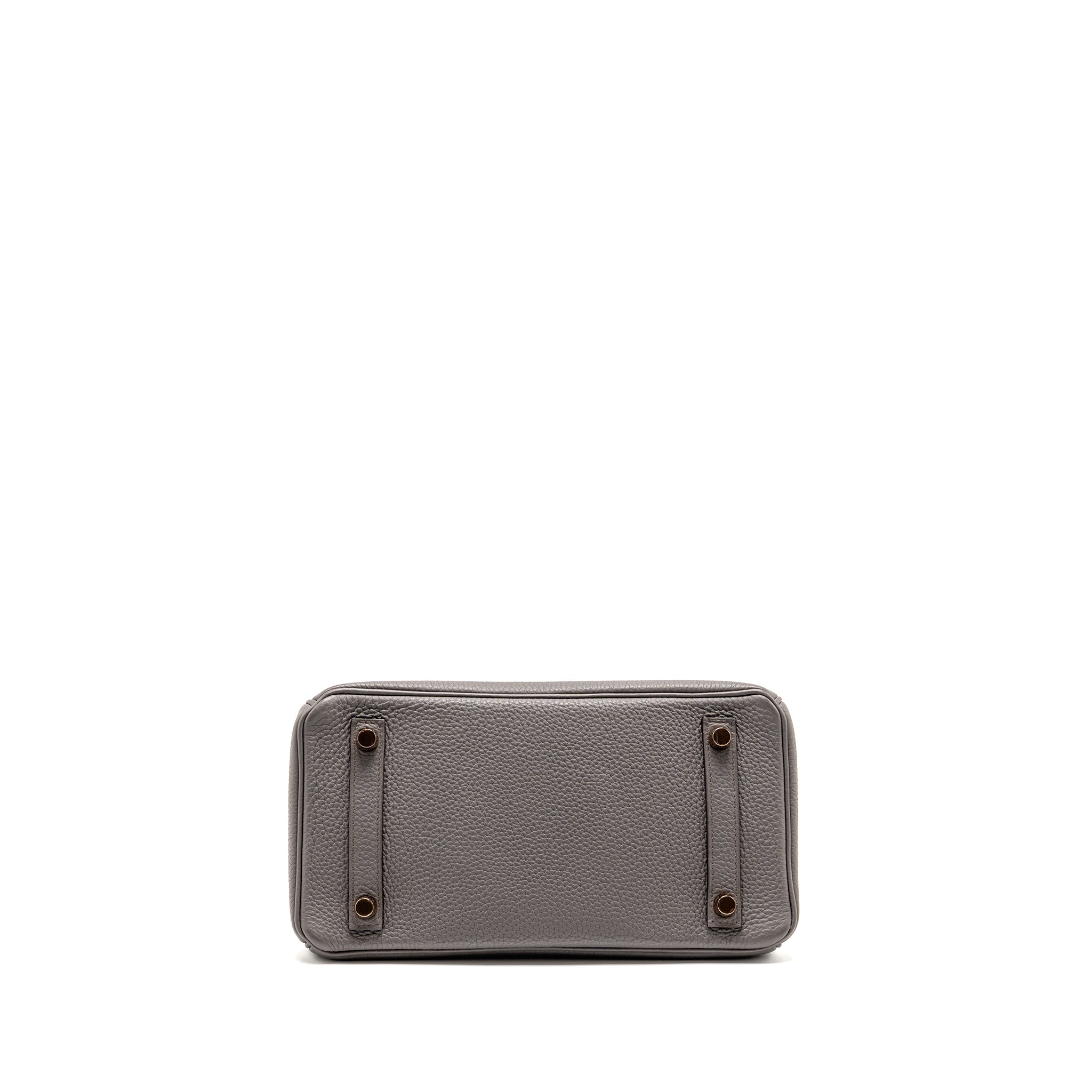 HERMES BIRKIN 25 TOGO GRIS ETAIN RGHW