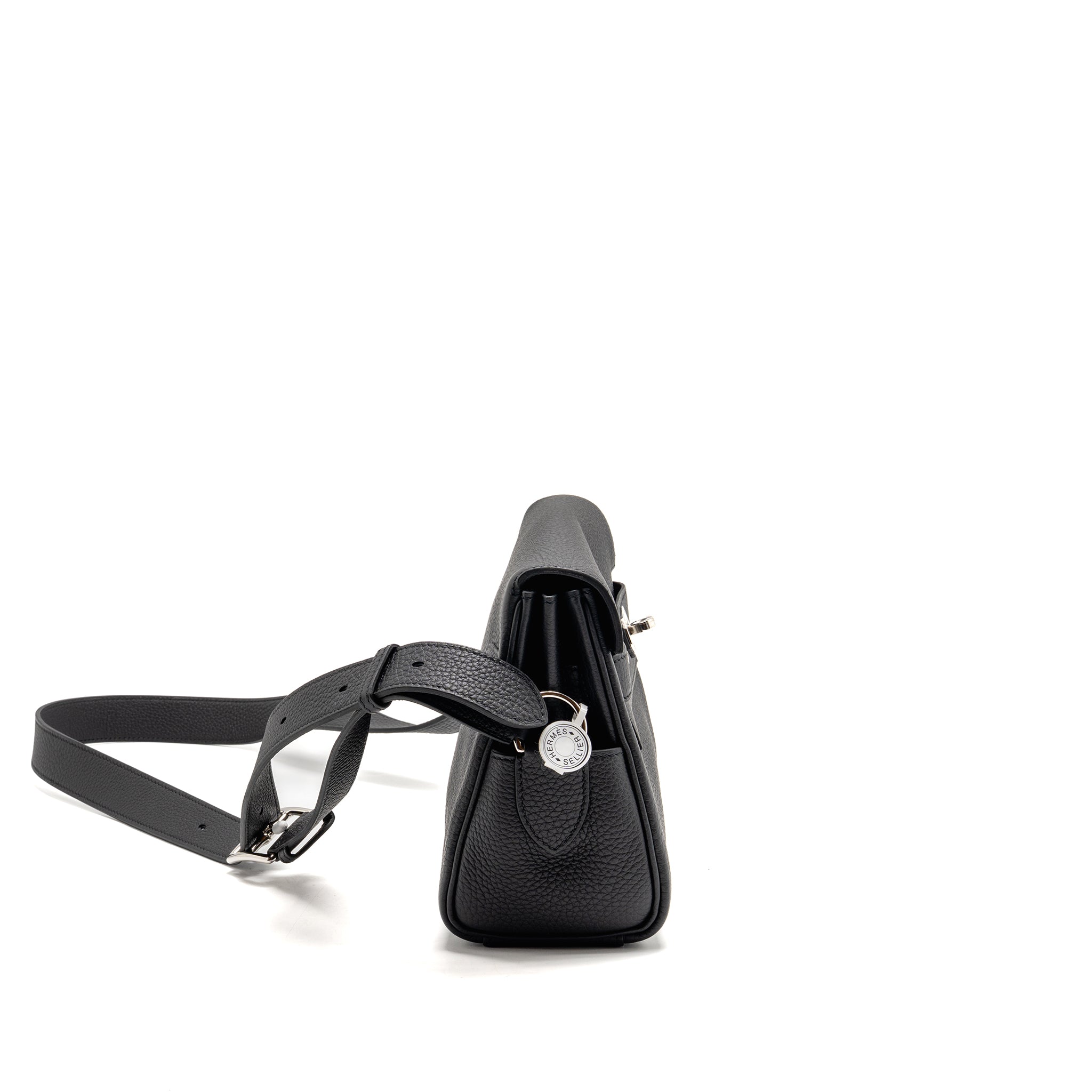 HERMES KELLY MESSENGER PM BAG TOGO BLACK SHW