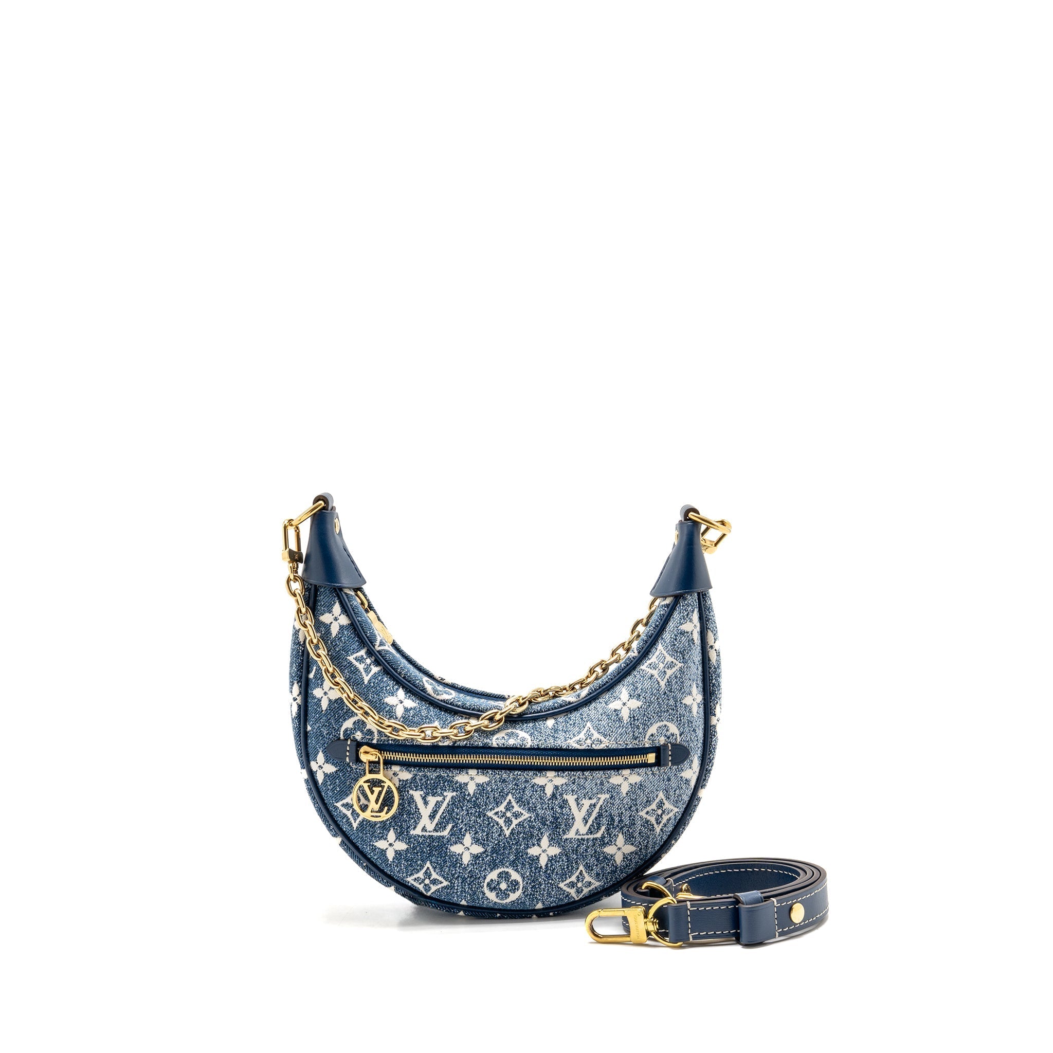 LOUIS VUITTON LOOP BAG DENIM BLUE GHW