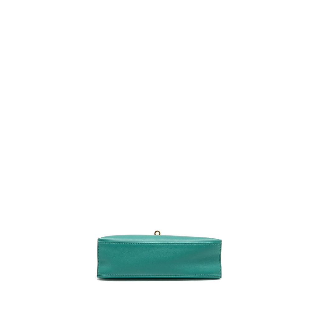 HERMES KELLY POCHETTE SWIFT VERT VERONE GHW