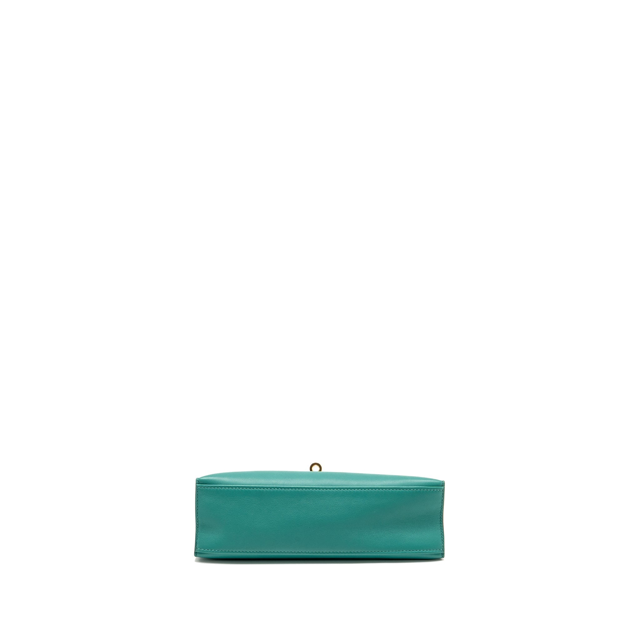 HERMES KELLY POCHETTE SWIFT VERT VERONE GHW