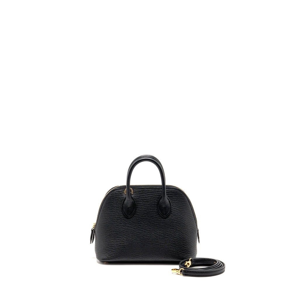 HERMES MINI BOLIDE CHEVRE MYSORE BLACK GHW