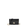 GUCCI INTERLOCKING CHAIN WALLET CALFSKIN BLACK GHW