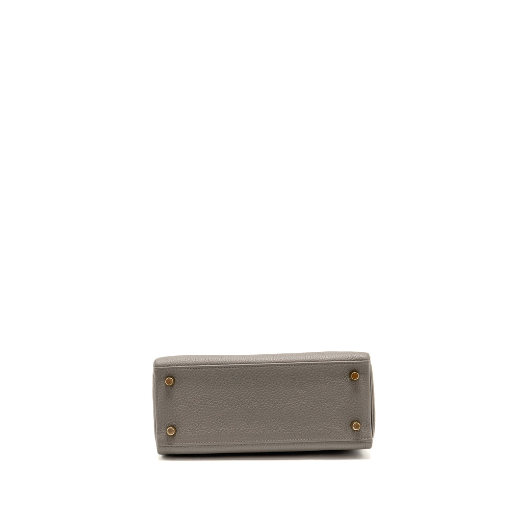 HERMES KELLY 25 TOGO GRIS MEYER GHW