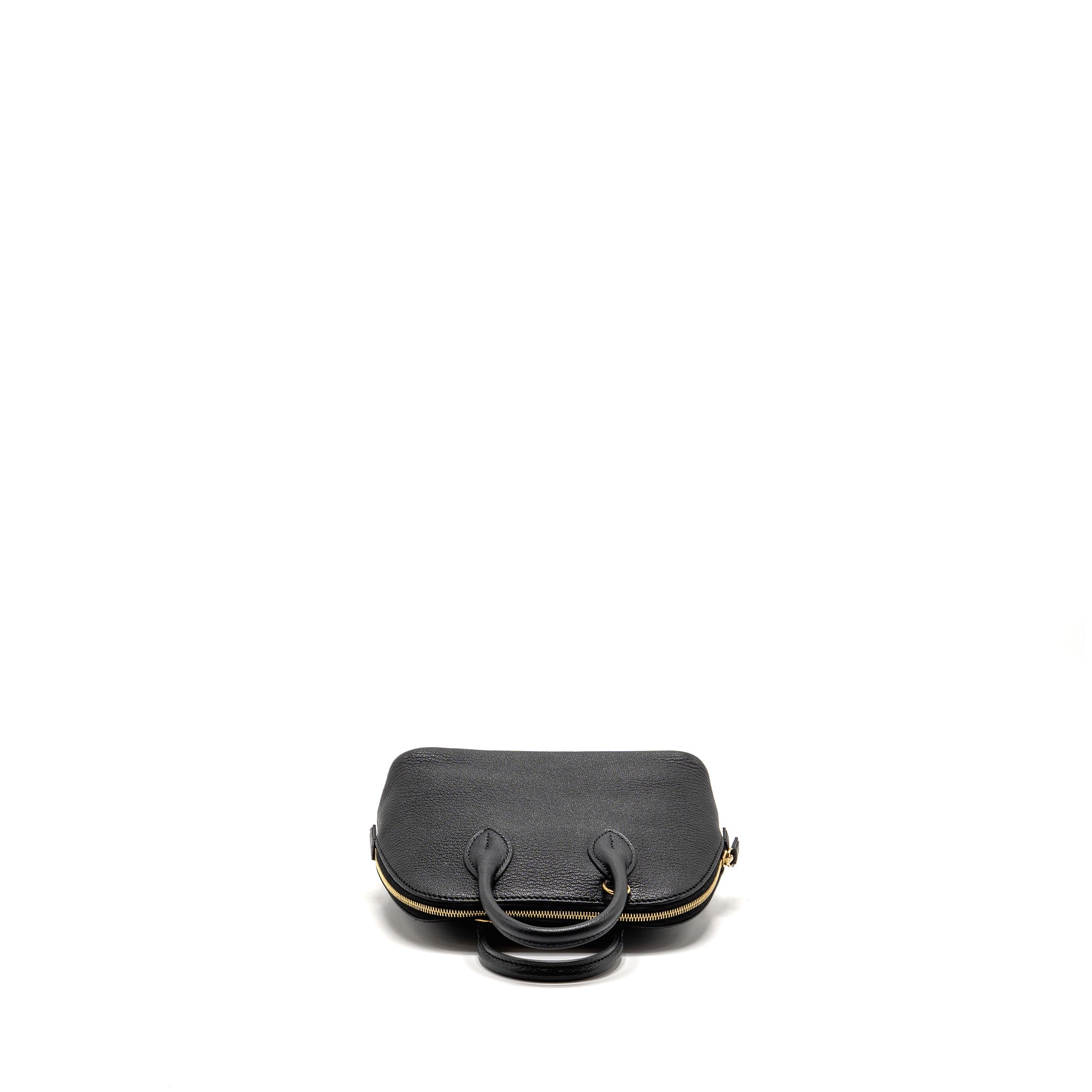 HERMES MINI BOLIDE CHEVRE MYSORE BLACK GHW