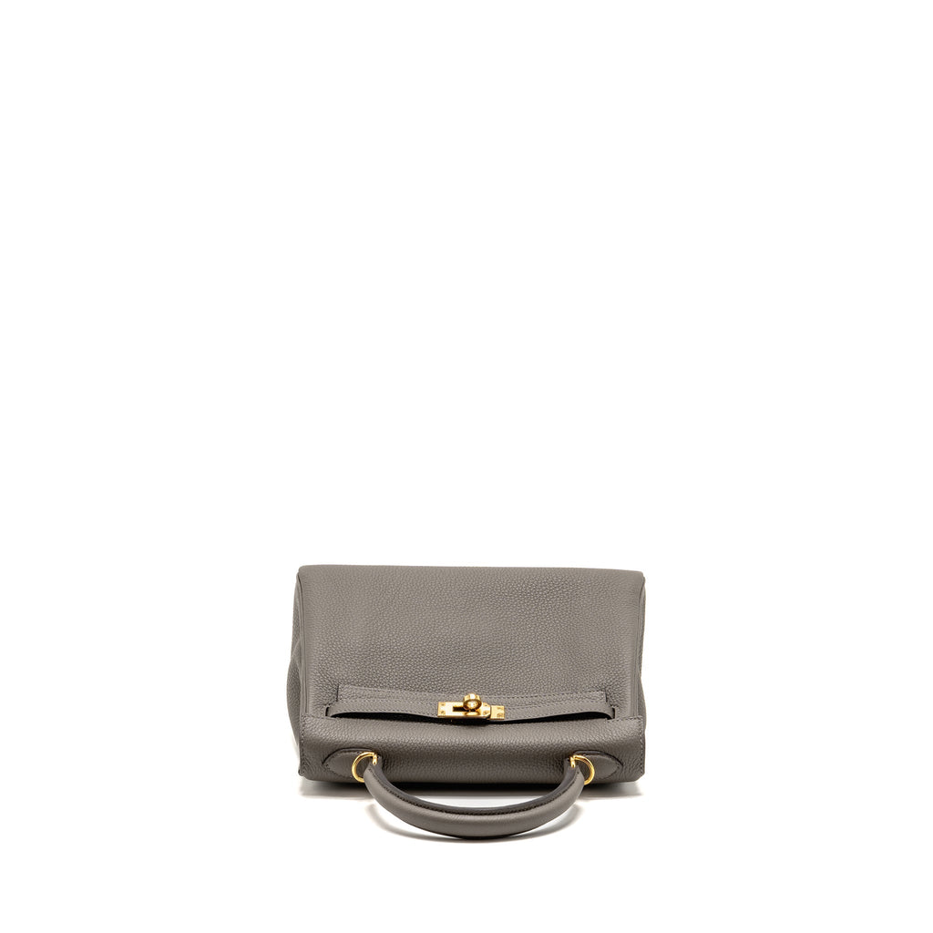 HERMES KELLY 25 TOGO GRIS MEYER GHW