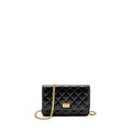 CHANEL 2.55 REISSUE WALLET ON CHAIN AGED CALFSKIN BLACK GHW (MICROCHIP)