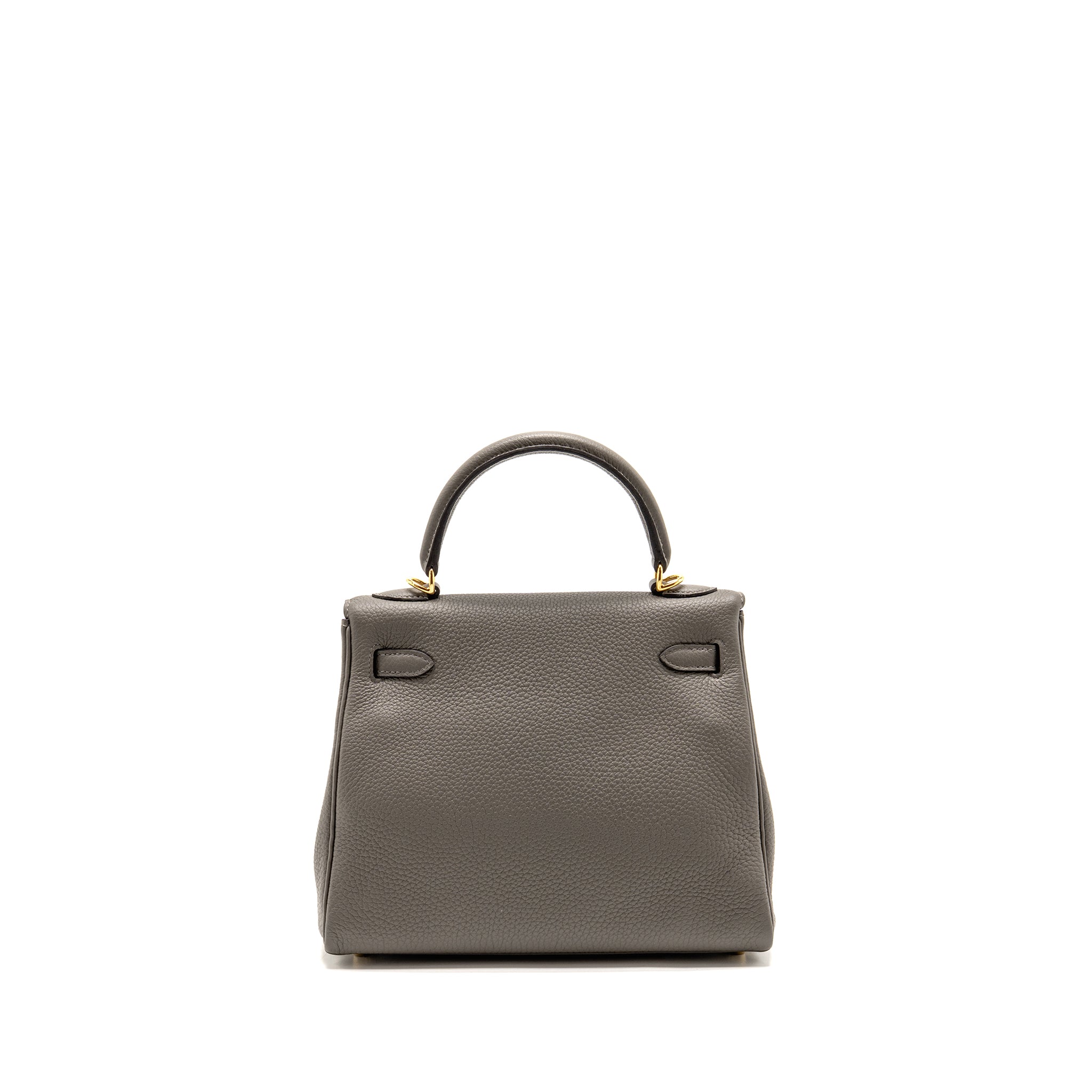 HERMES KELLY 25 TOGO GRIS MEYER GHW
