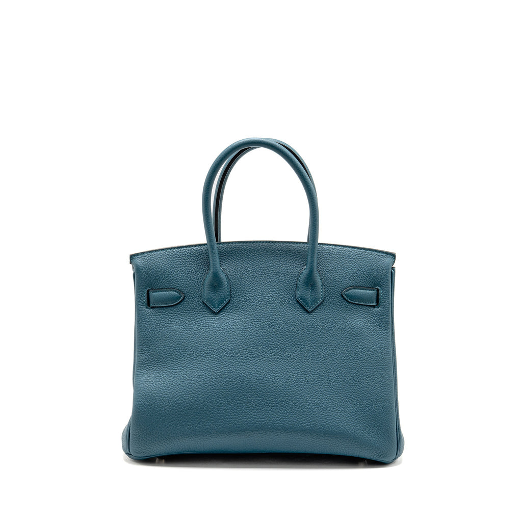 HERMES BIRKIN 30 TOGO VERT BOSPHORUS / BLUE OCEAN SHW