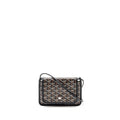 GOYARD PLUMET POCKET POCHETTE GOYARDINE CANVAS/LEATHER BLACK SHW