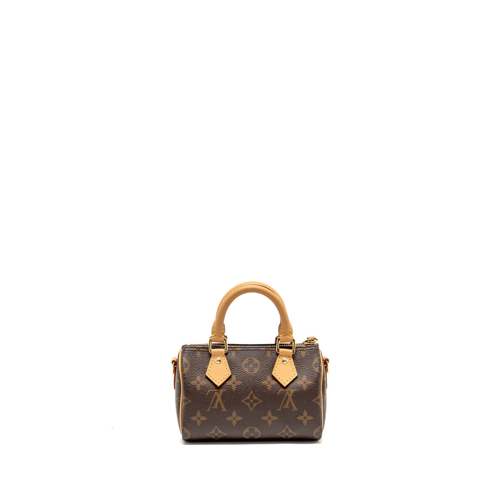 LOUIS VUITTON NANO SPEEDY MONOGRAM CANVAS GHW