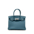 HERMES BIRKIN 30 TOGO VERT BOSPHORUS / BLUE OCEAN SHW