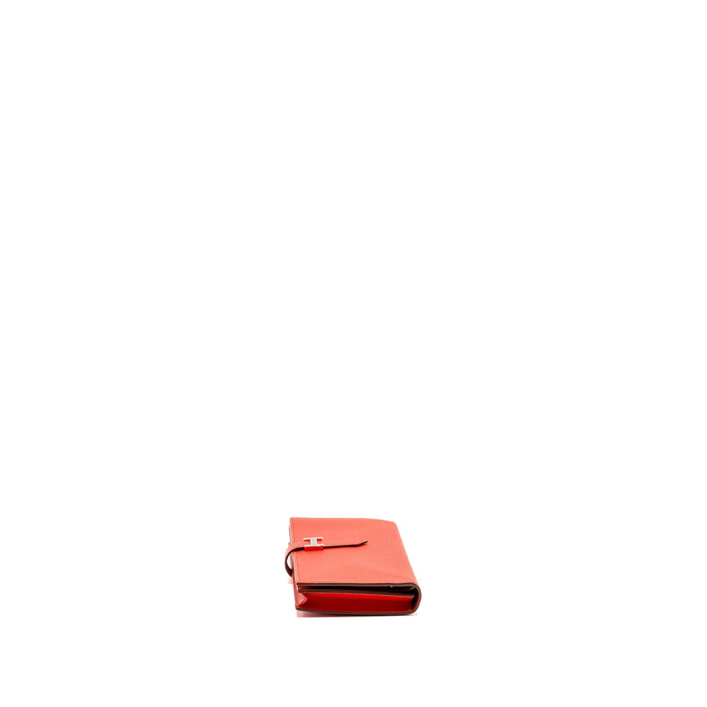 HERMES BÉARN WALLET EPSOM TOMATO RED SHW