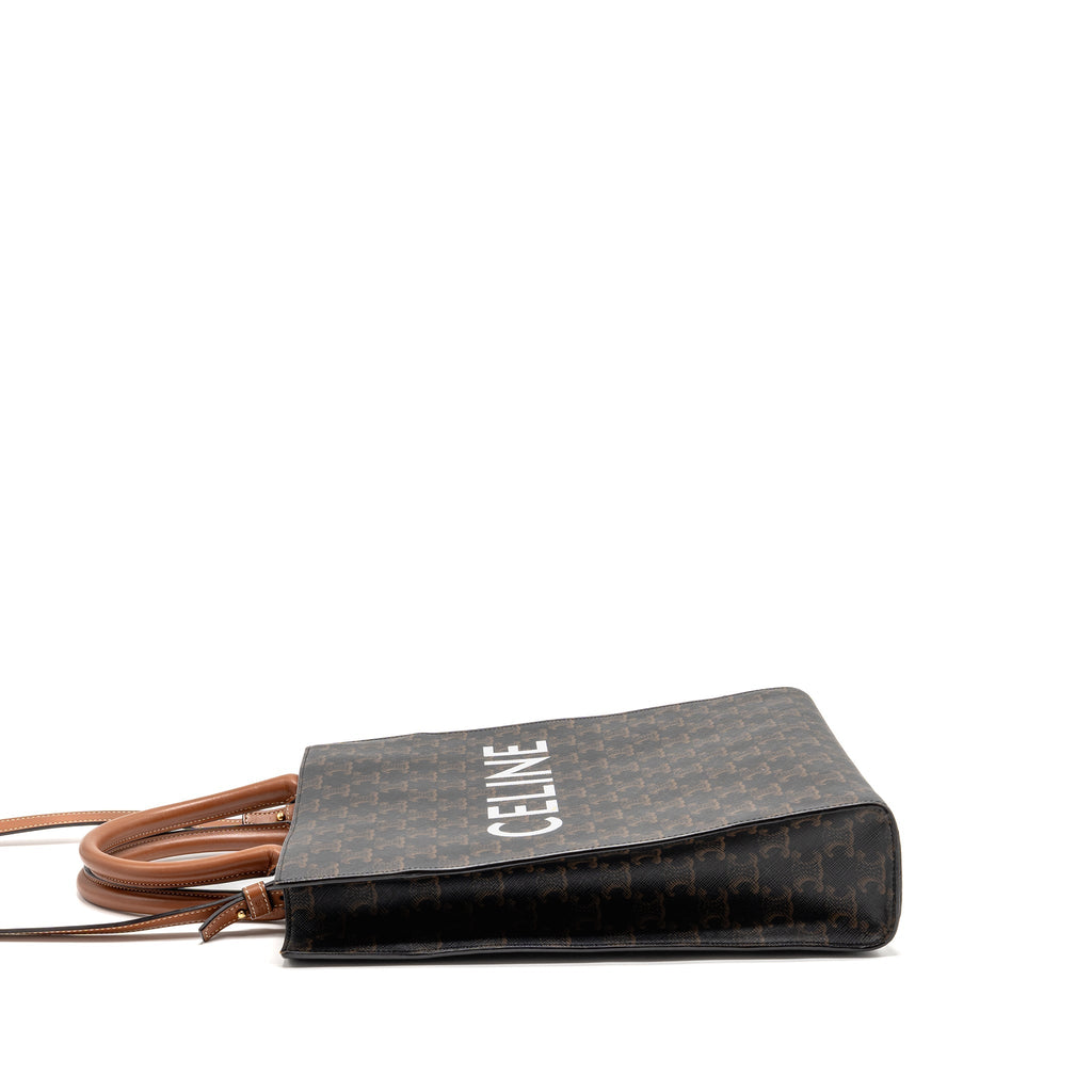 CELINE VERTICAL CABAS TRIOMPHE CANVAS GHW