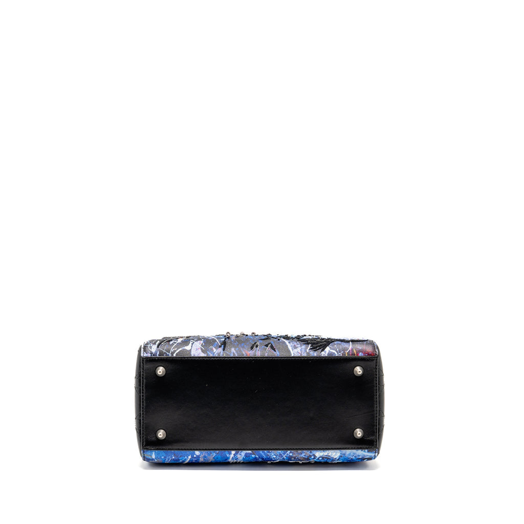 DIOR MEDIUM LADY DIOR ART BAG BETTY MARIANI LIMITED EDITION LEATHER MULTICOLOUR SHW