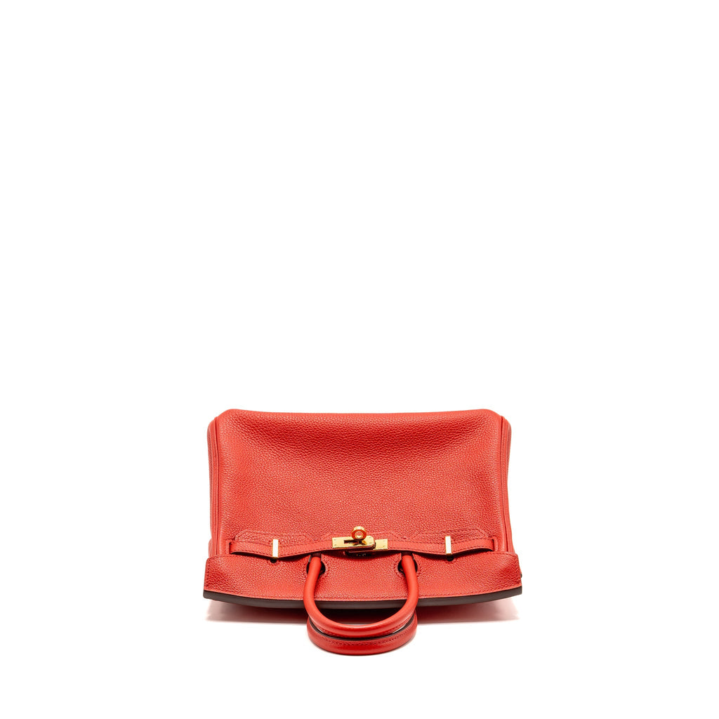 HERMES BIRKIN 25 TOGO ROUGE DE COEUR GHW