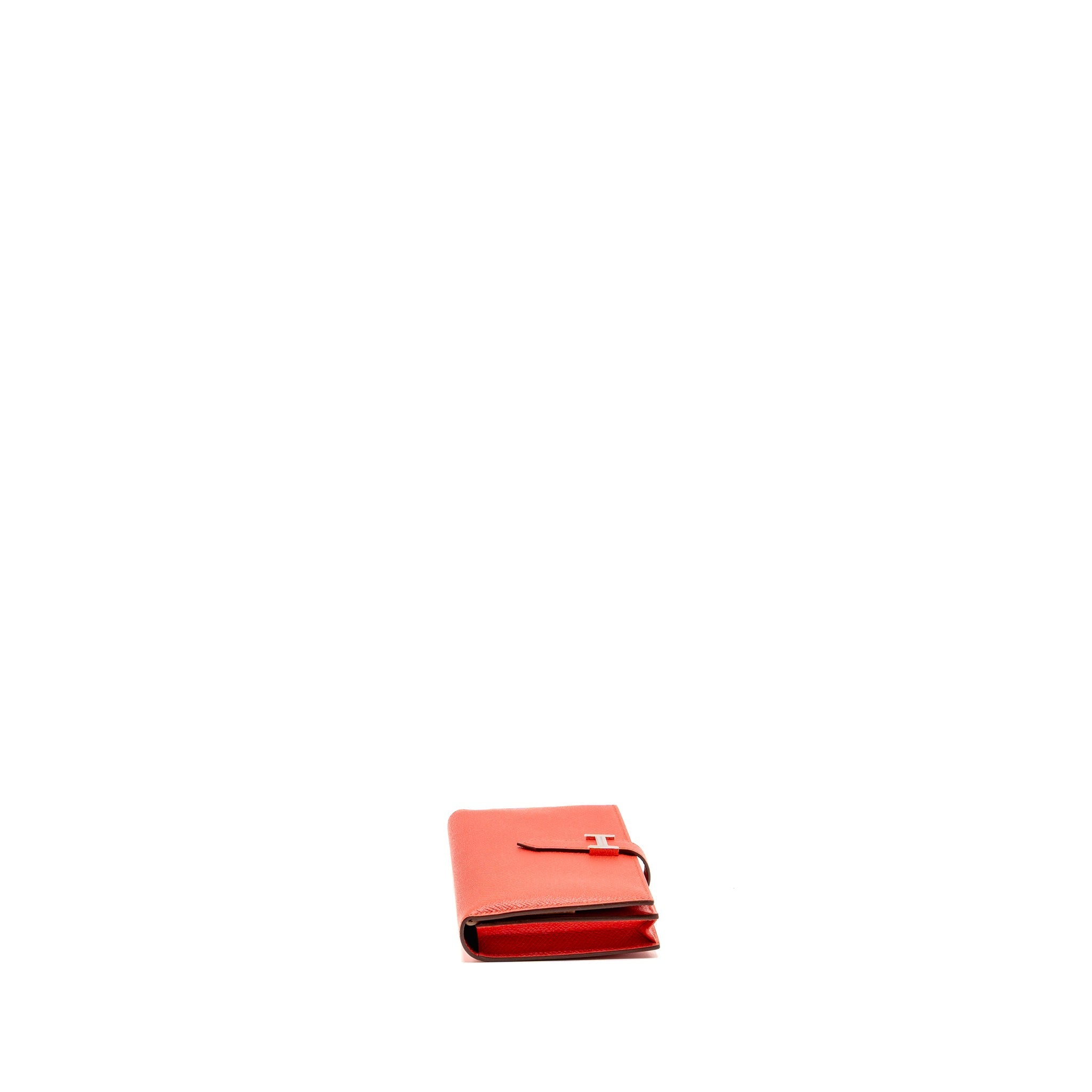 HERMES BÉARN WALLET EPSOM TOMATO RED SHW