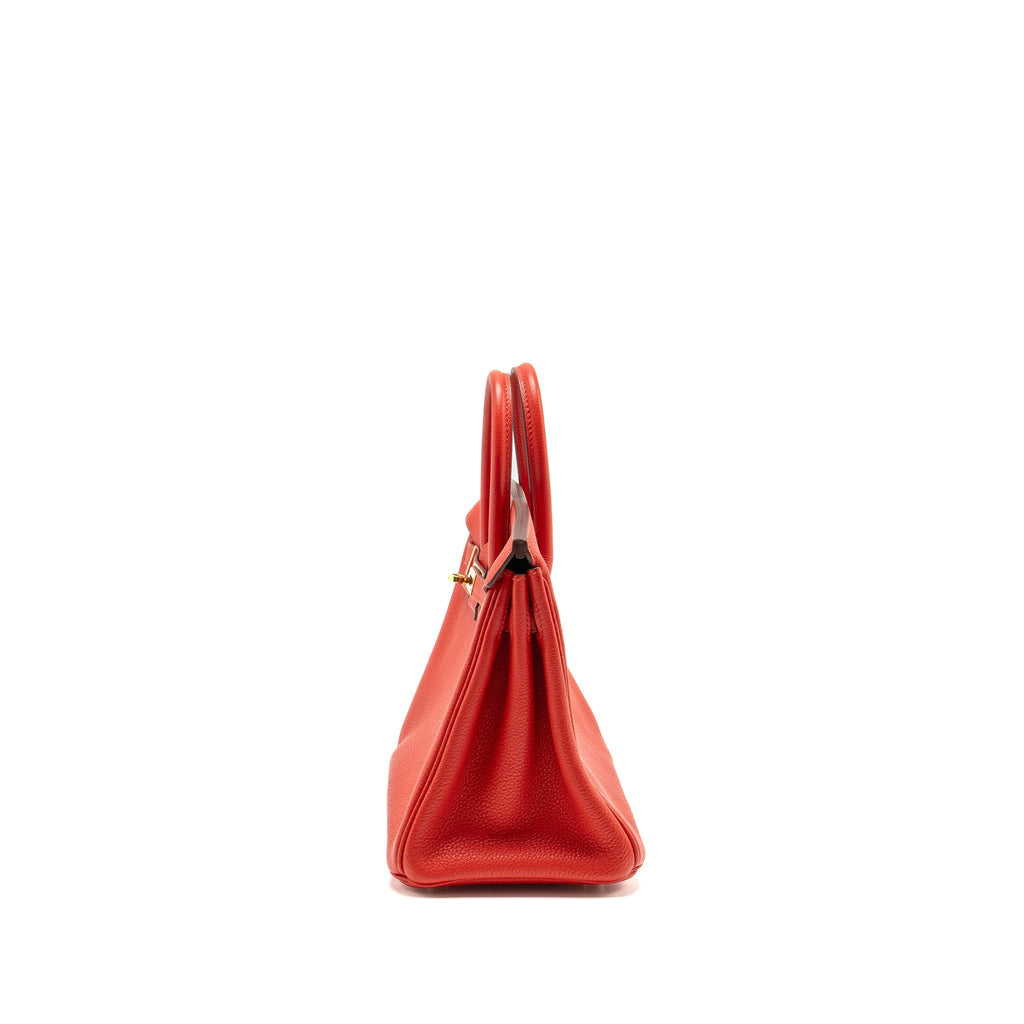 HERMES BIRKIN 25 TOGO ROUGE DE COEUR GHW