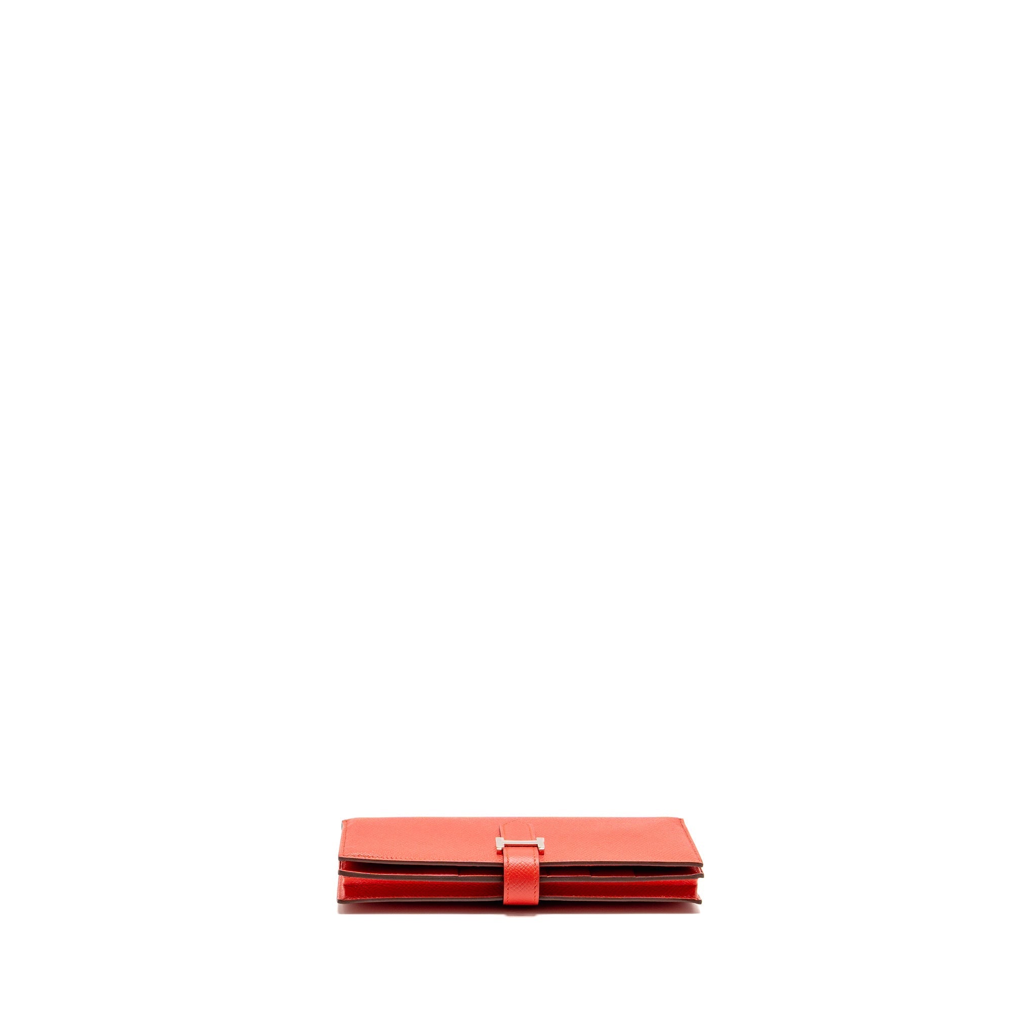 HERMES BÉARN WALLET EPSOM TOMATO RED SHW