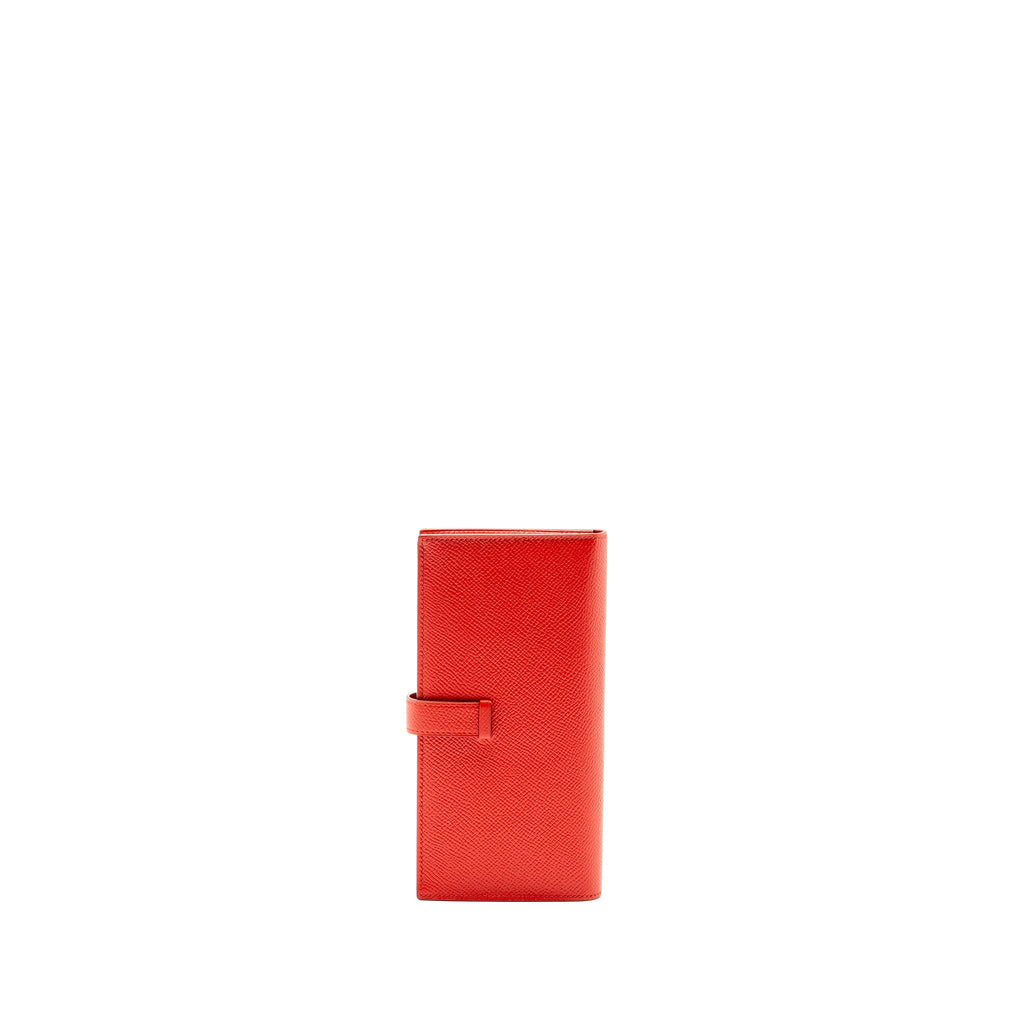 HERMES BÉARN WALLET EPSOM TOMATO RED SHW