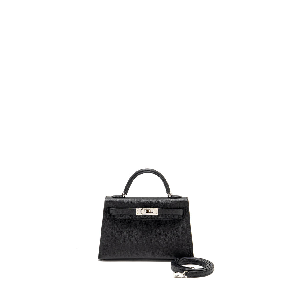 HERMES MINI KELLY II SPECIAL ORDER EPSOM BLACK SHW