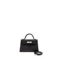 HERMES MINI KELLY II SPECIAL ORDER EPSOM BLACK SHW