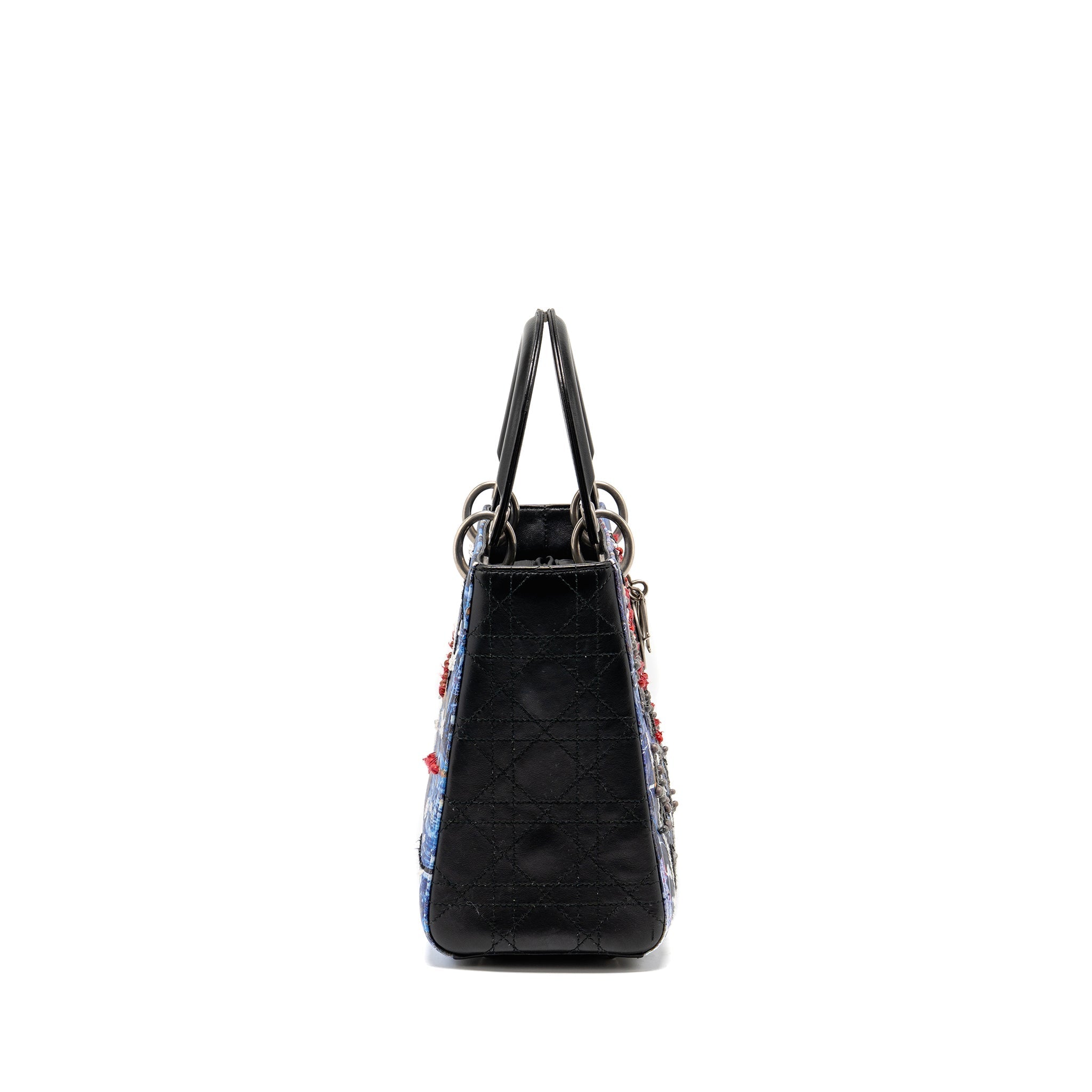 DIOR MEDIUM LADY DIOR ART BAG BETTY MARIANI LIMITED EDITION LEATHER MULTICOLOUR SHW
