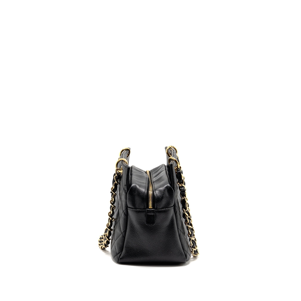 CHANEL PETITE TIMELESS TOTE CAVIAR BLACK GHW