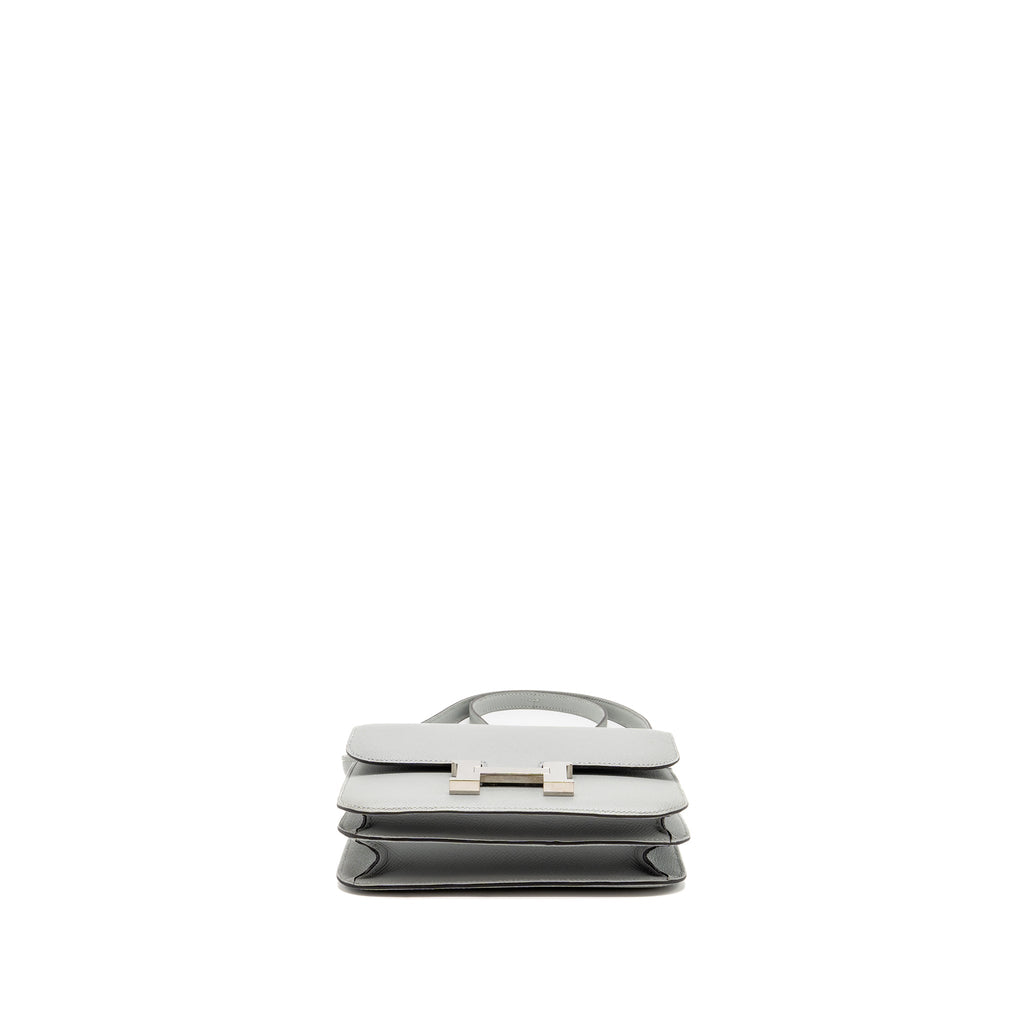 HERMES MINI CONSTANCE EPSOM 8U BLEU GLACIER SHW