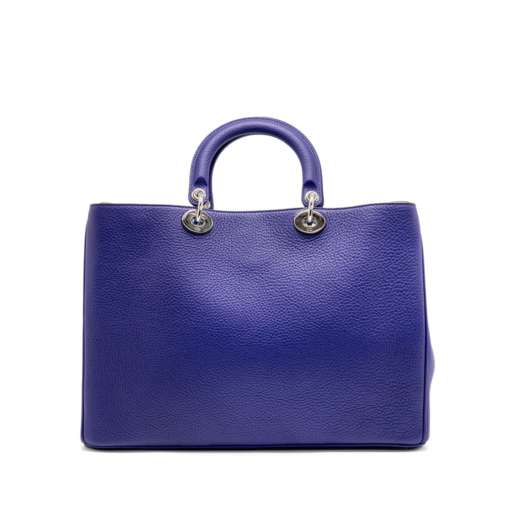 DIOR DIORISSIMO TOTE BAG CALFSKIN PURPLE/BLUE SHW