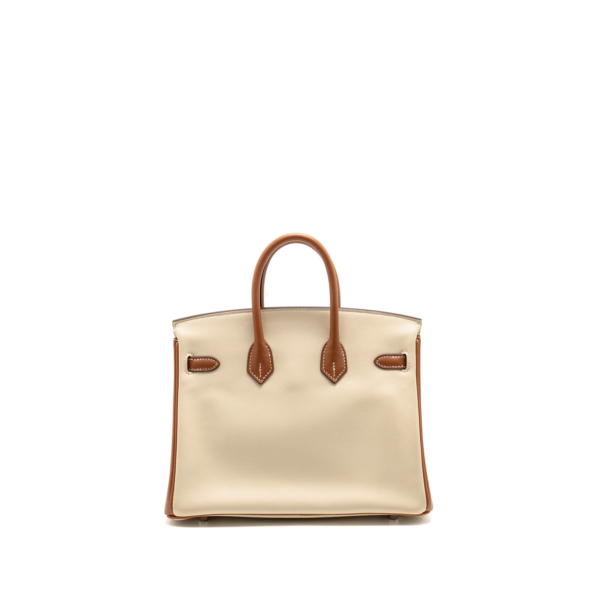 HERMES BIRKIN 25 SPECIAL ORDER SWIFT CRAIE / GOLD BRUSHED SHW