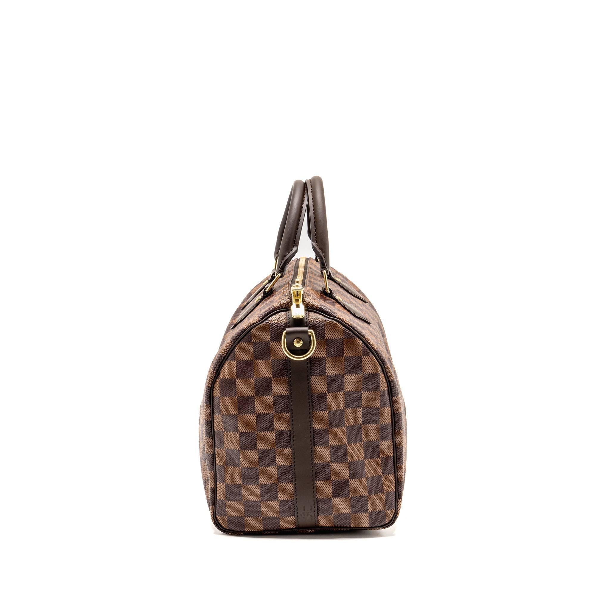 LOUIS VUITTON SPEEDY BANDOULIERE 30 DAMIER EBENE CANVAS GHW