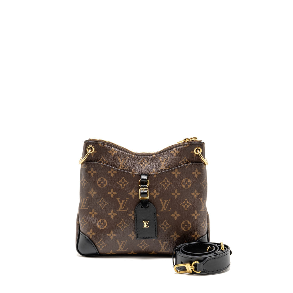 LOUIS VUITTON ODEON PM BAG MONOGRAM CANVAS BLACK GHW