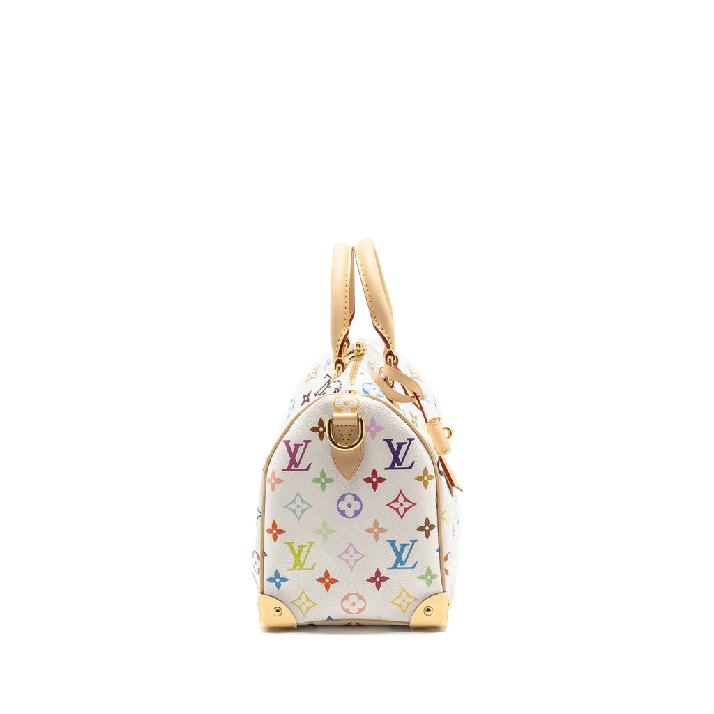 LOUIS VUITTON LV X TM SPEEDY BANDOULIÈRE 25 MONOGRAM CANVAS WHITE/ MULTICOLOUR GHW
