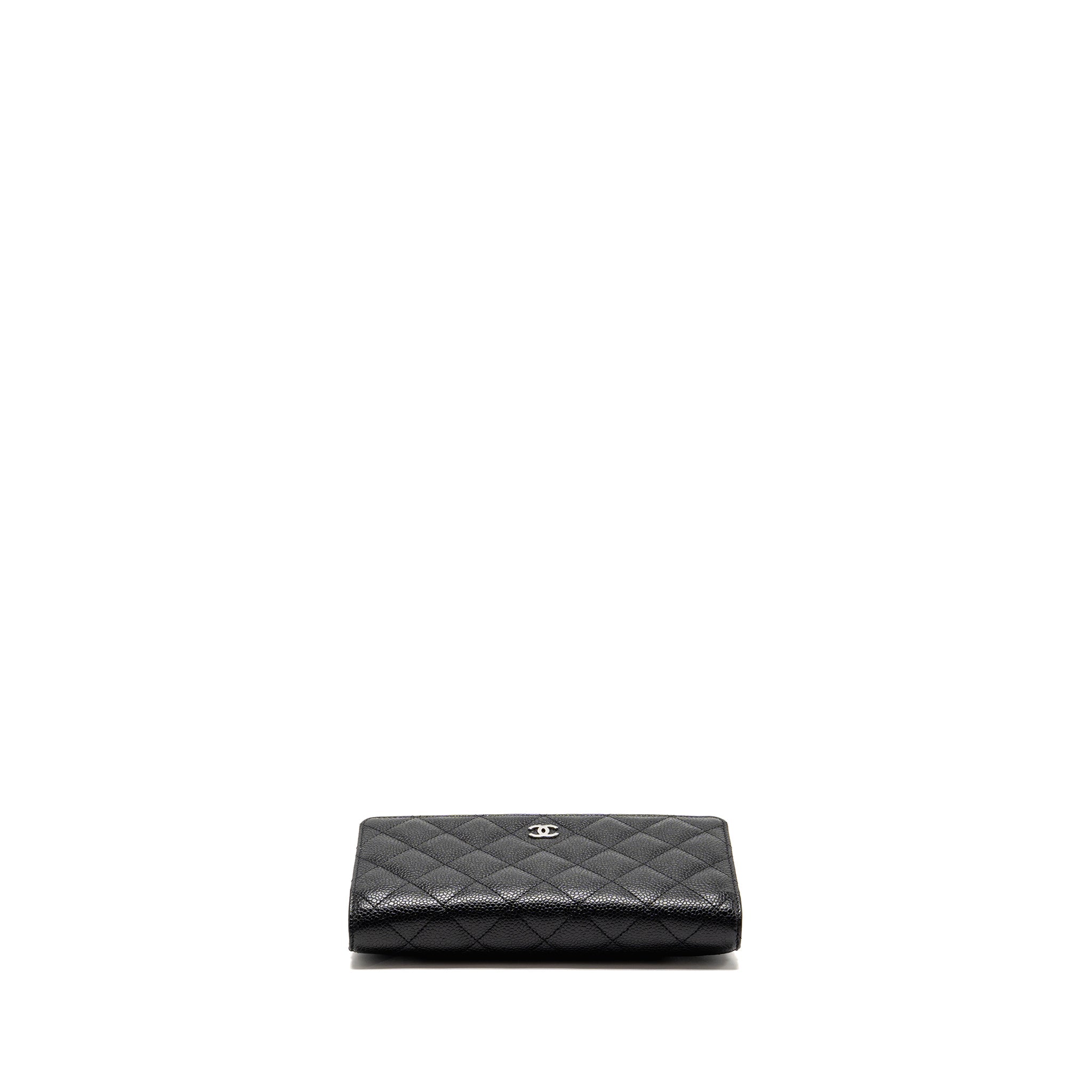 CHANEL CLASSIC WALLET ON CHAIN CAVIAR BLACK SHW (MICROCHIP)