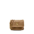 SAINT LAURENT/YSL NIKI BABY GRAINED LAMBSKIN DARK CORK GHW