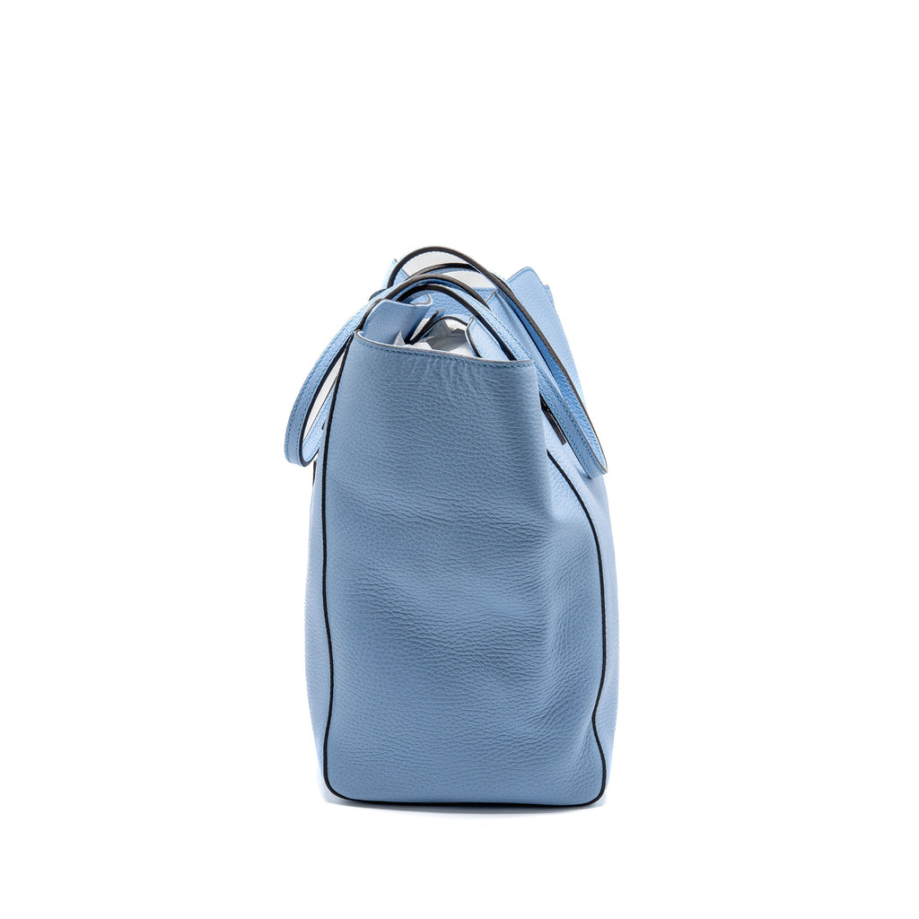 GUCCI MEDIUM SWING TOTE BAG CALFSKIN BLUE GHW