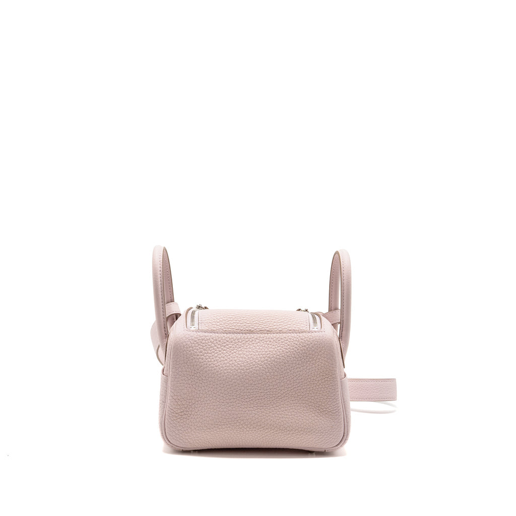 HERMES MINI LINDY CLEMENCE MAUVE PALE SHW