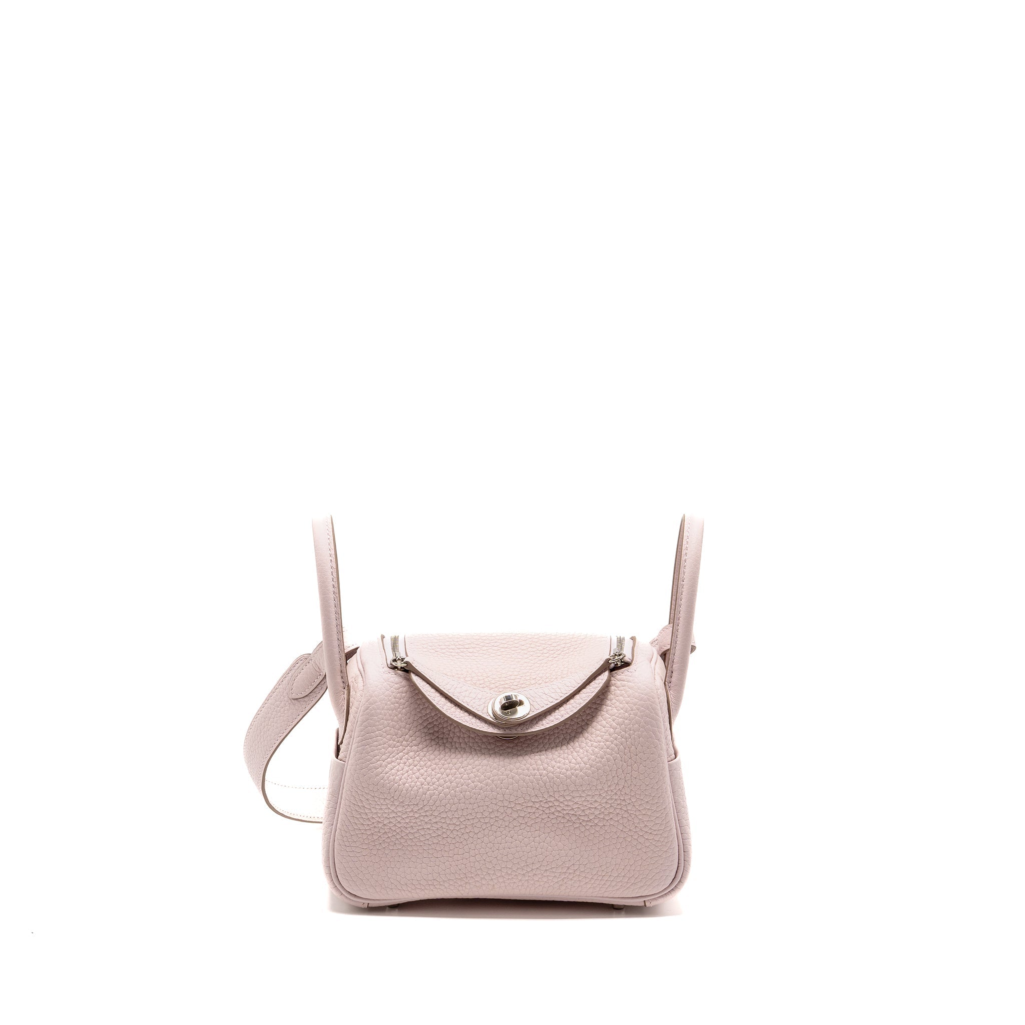 HERMES MINI LINDY CLEMENCE MAUVE PALE SHW