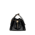 CHANEL SMALL 25 BAG CRUMPLED SHINY CALFSKIN BLACK MULTICOLOUR HARDWARE (MICROCHIP) (Copy)