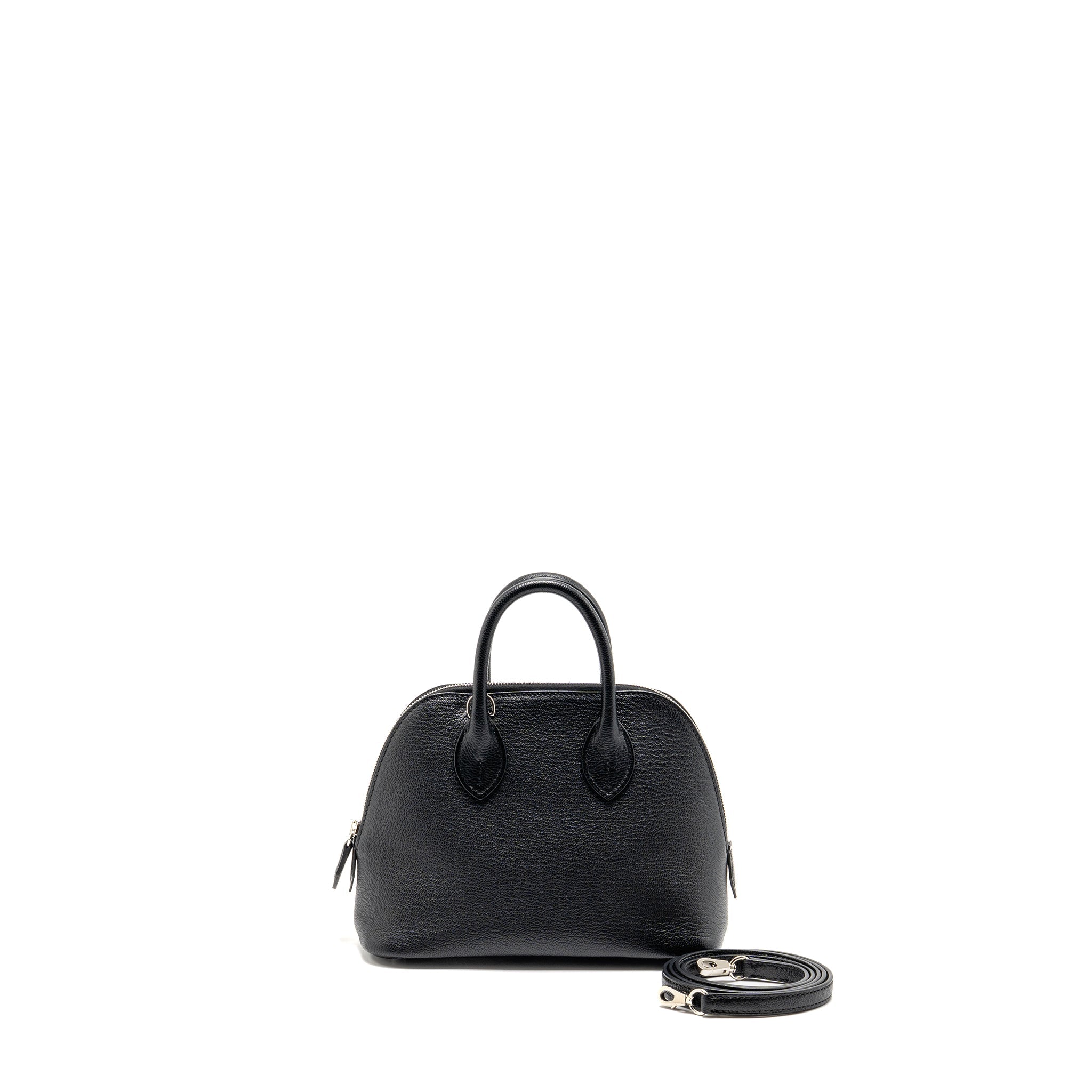HERMES MINI BOLIDE CHÈVRE MYSORE BLACK SHW