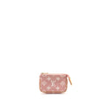 LOUIS VUITTON MICRO POCHETTE ACCESSOIRES MONOGRAM JACQUARD DENIM PINK GHW