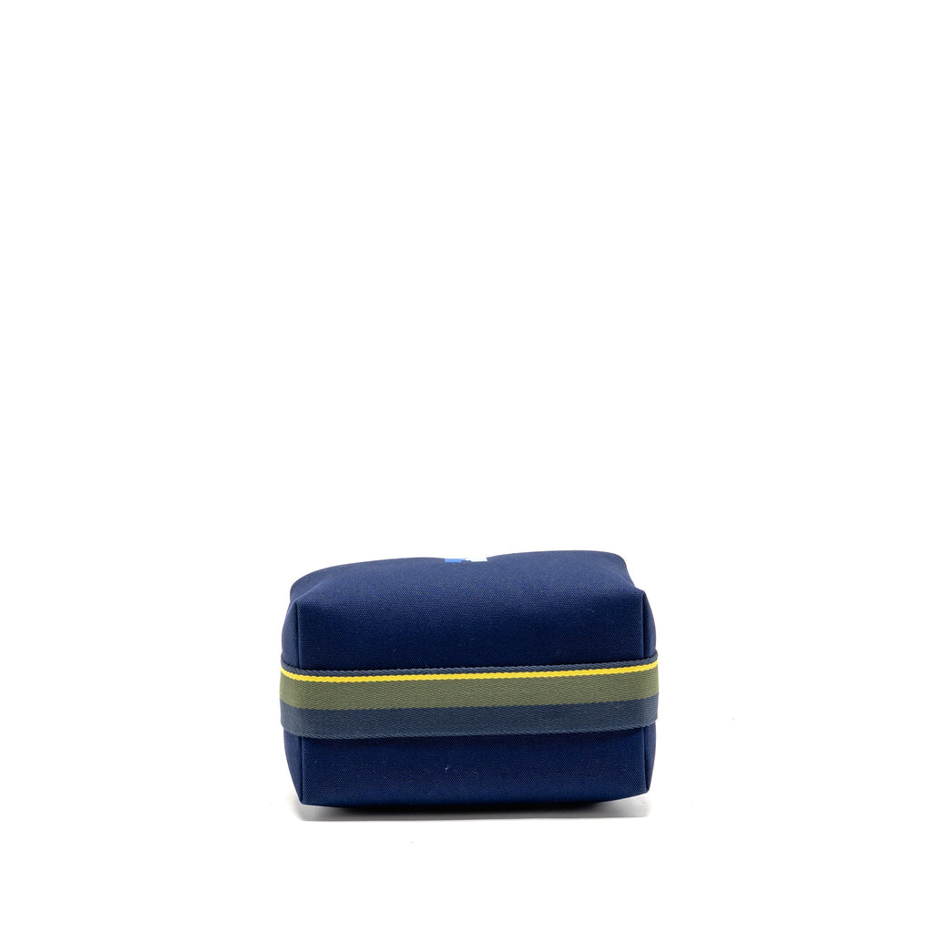 HERMES TROUSSE DE TOILETTE BRIDE A BRAC PM H PAVILLON MARINE SHW