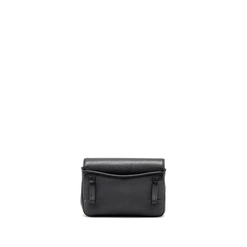 CHANEL 19C CAPTAIN GOLD BELT WAIST BAG CAVIAR BLACK GHW